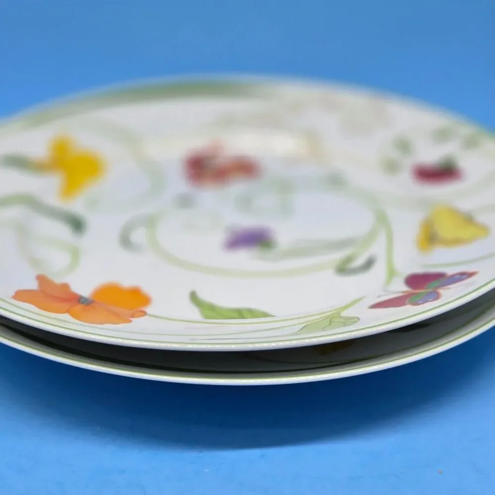 Denby Alice Fine China Portugal Dinner Plates 10 3/8